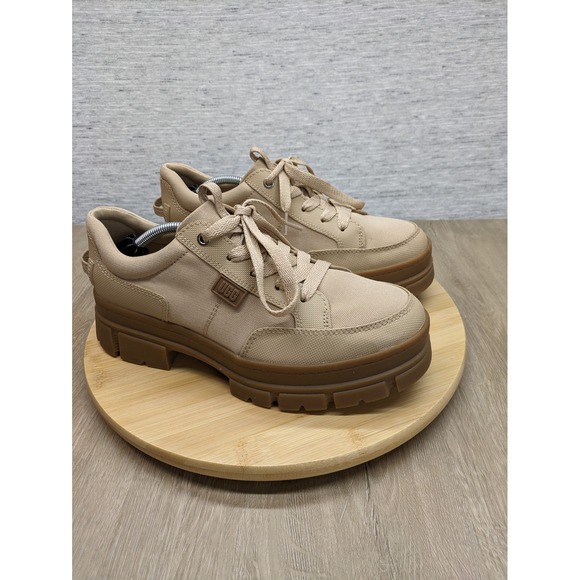 UGG Shoes - UGG Platform Sneakers Lug‎ Sole Shoes Beige Women's 9 Ashton Hybrid Sneaker Boot